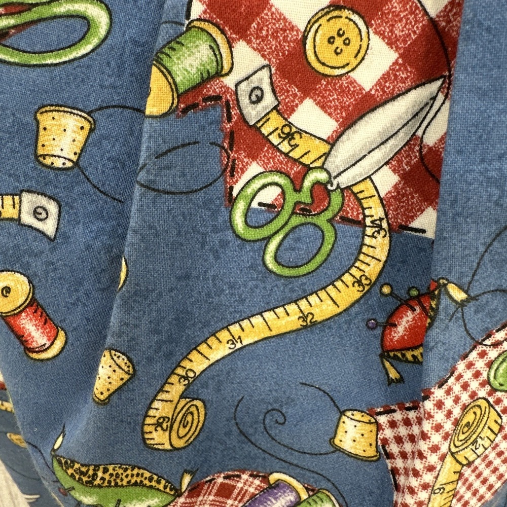 Handmade Hobo Bag Sewing Quilting Theme Boho Purse Cottagecore Vintage Grandma - Picture 12 of 16